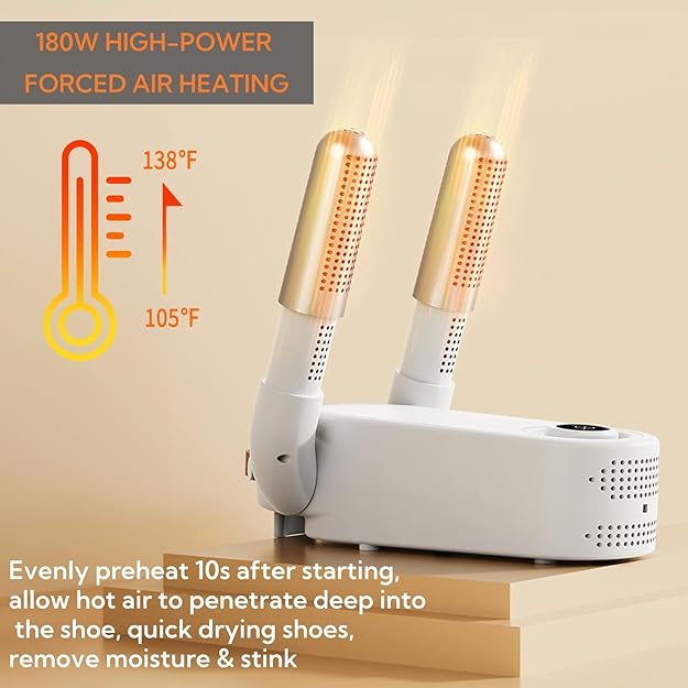 Electric Shoe Dryer & Warmer with Timer