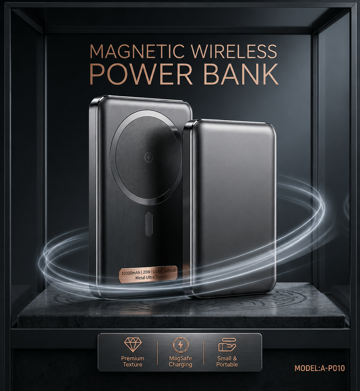 10000 mAh WIRELESS POWERBANK