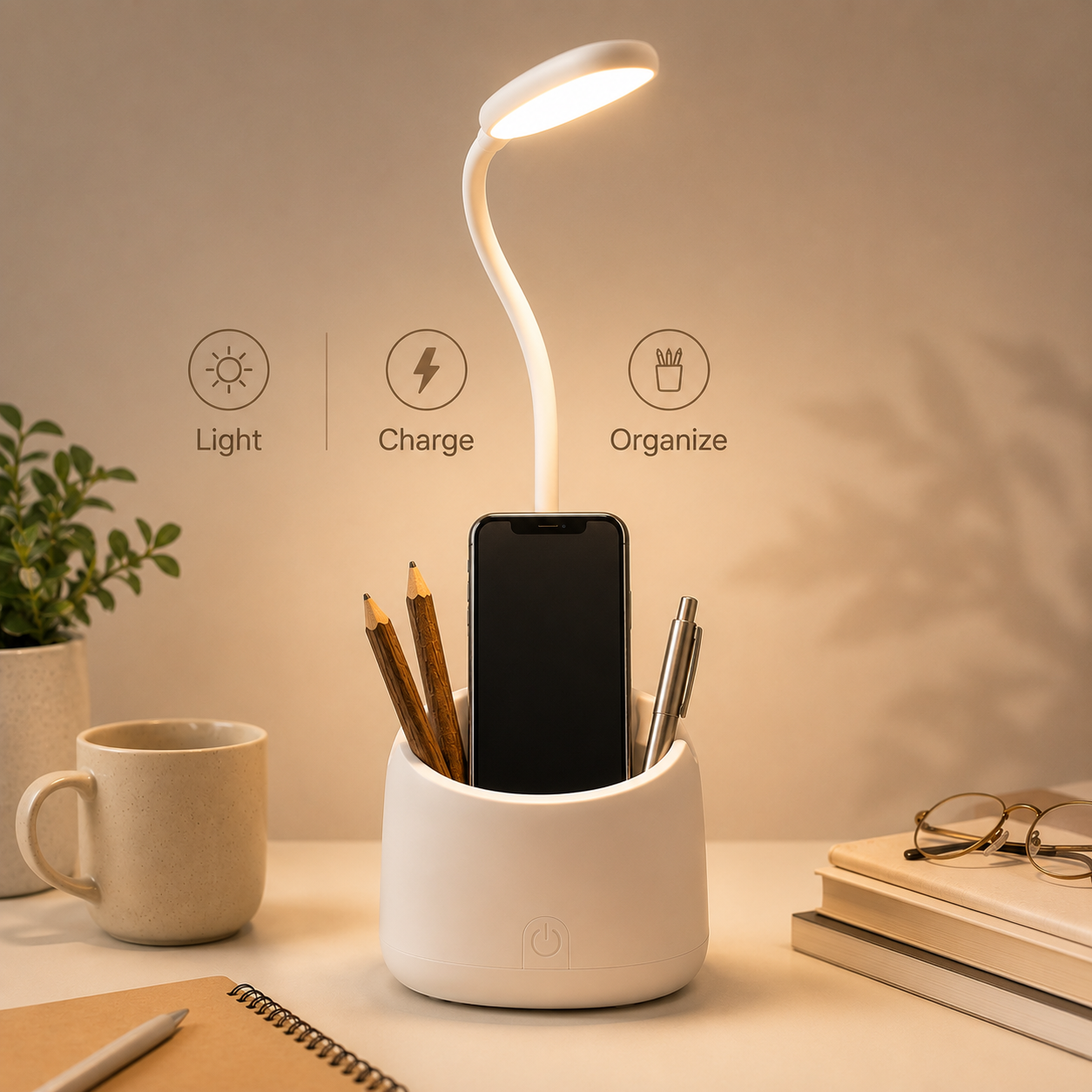 Multi-Functional Rechargeable LED Study Lamp