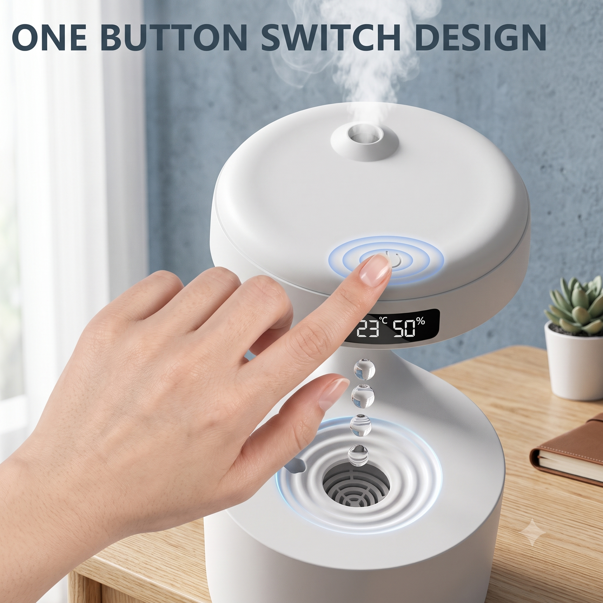Anti Gravity Water Drop Humidifier Diffuser