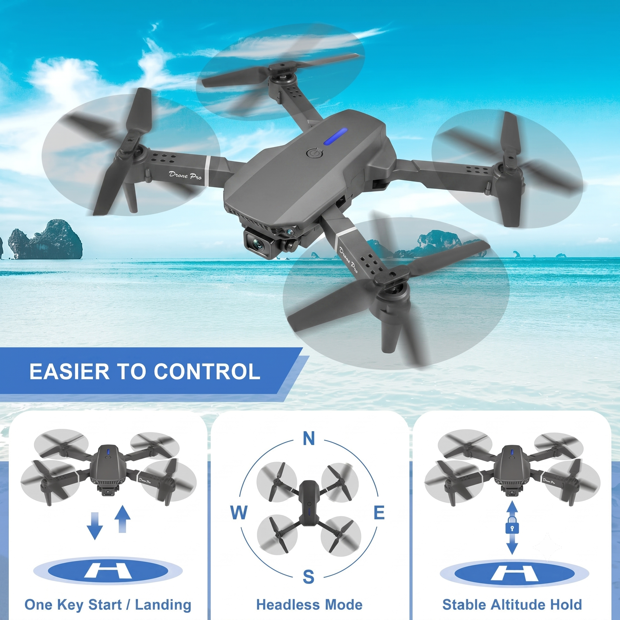Fold & Fly Mini Camera Drone