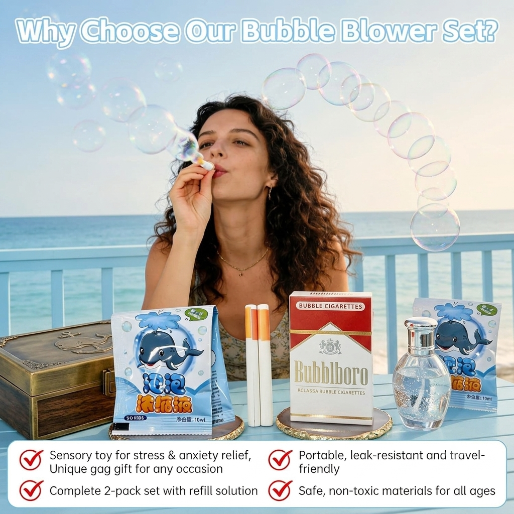 Bubble Cigarette Pack I Realistic Fake Cigarette Bubble Blower