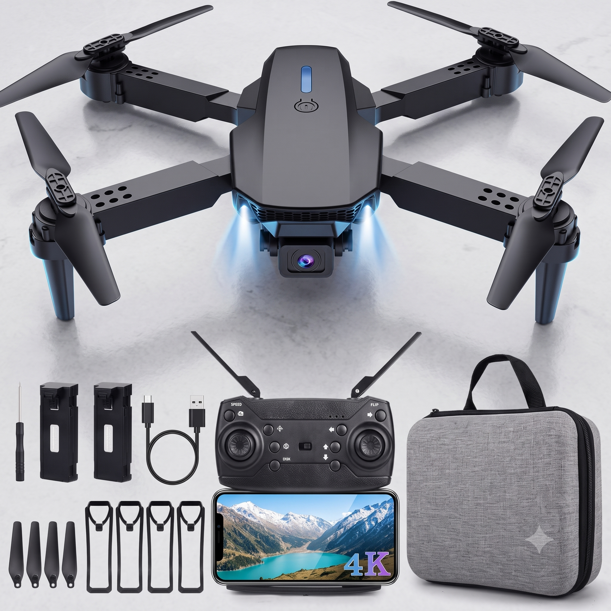 Fold & Fly Mini Camera Drone
