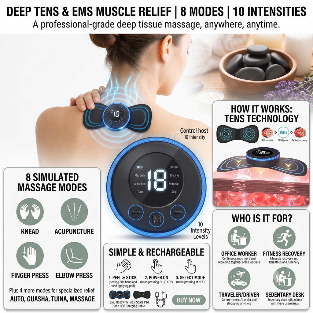 Desk Reset Mini Neck & Shoulder Massager