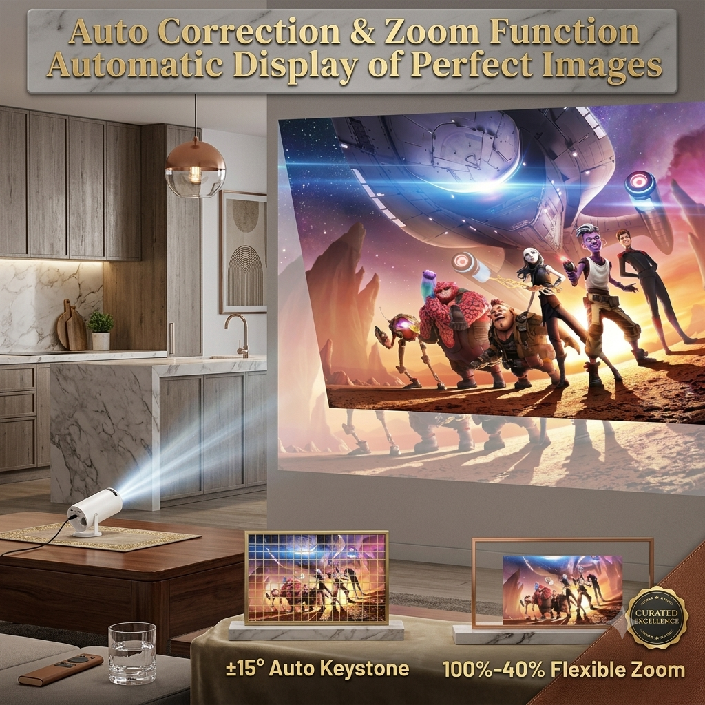 Smart Mini Projector with WIFI & Bluetooth