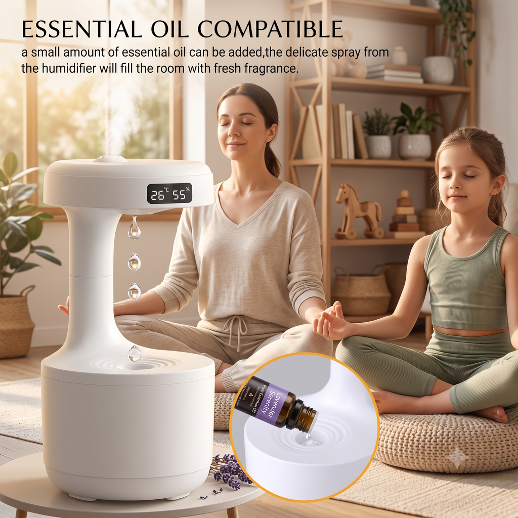Anti Gravity Water Drop Humidifier Diffuser