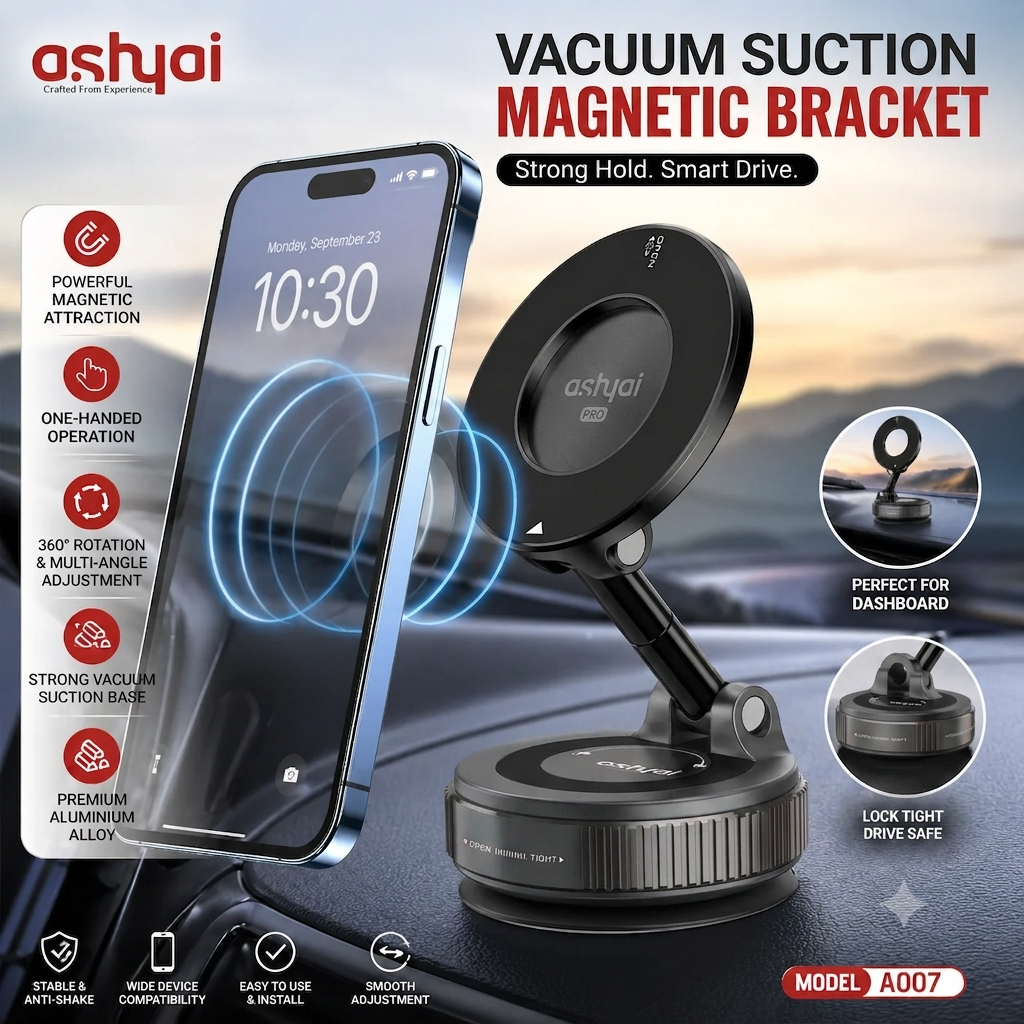 Magnetic Phone Holder – 360° Adjustable