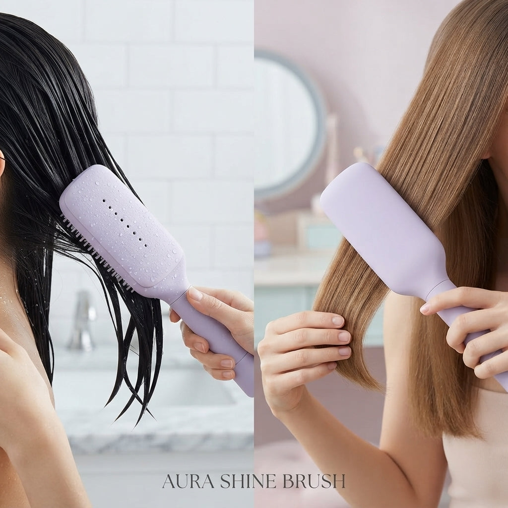 Self-Cleaning Anti-Static Massage Comb