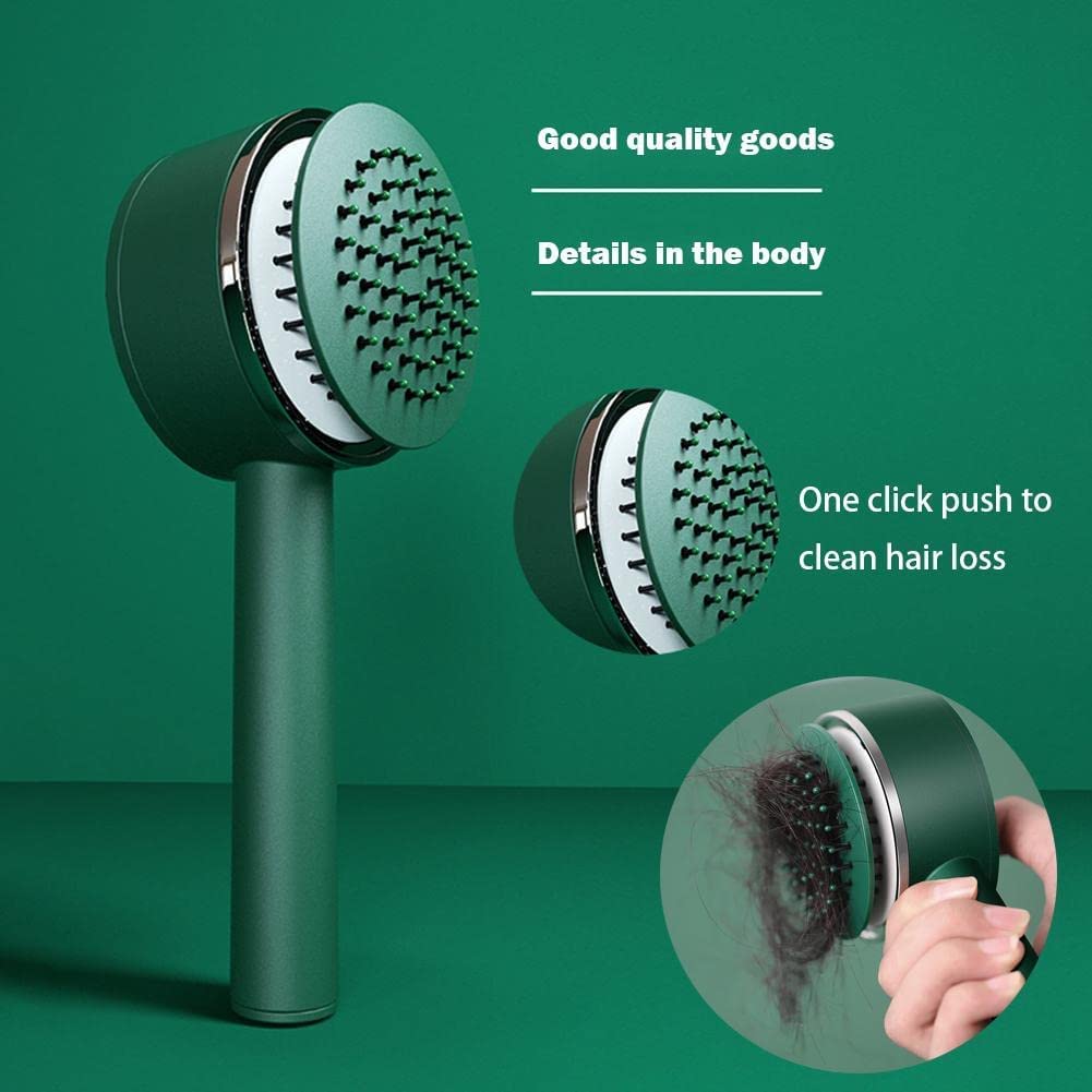 Self-Cleaning Anti-Static Massage Comb