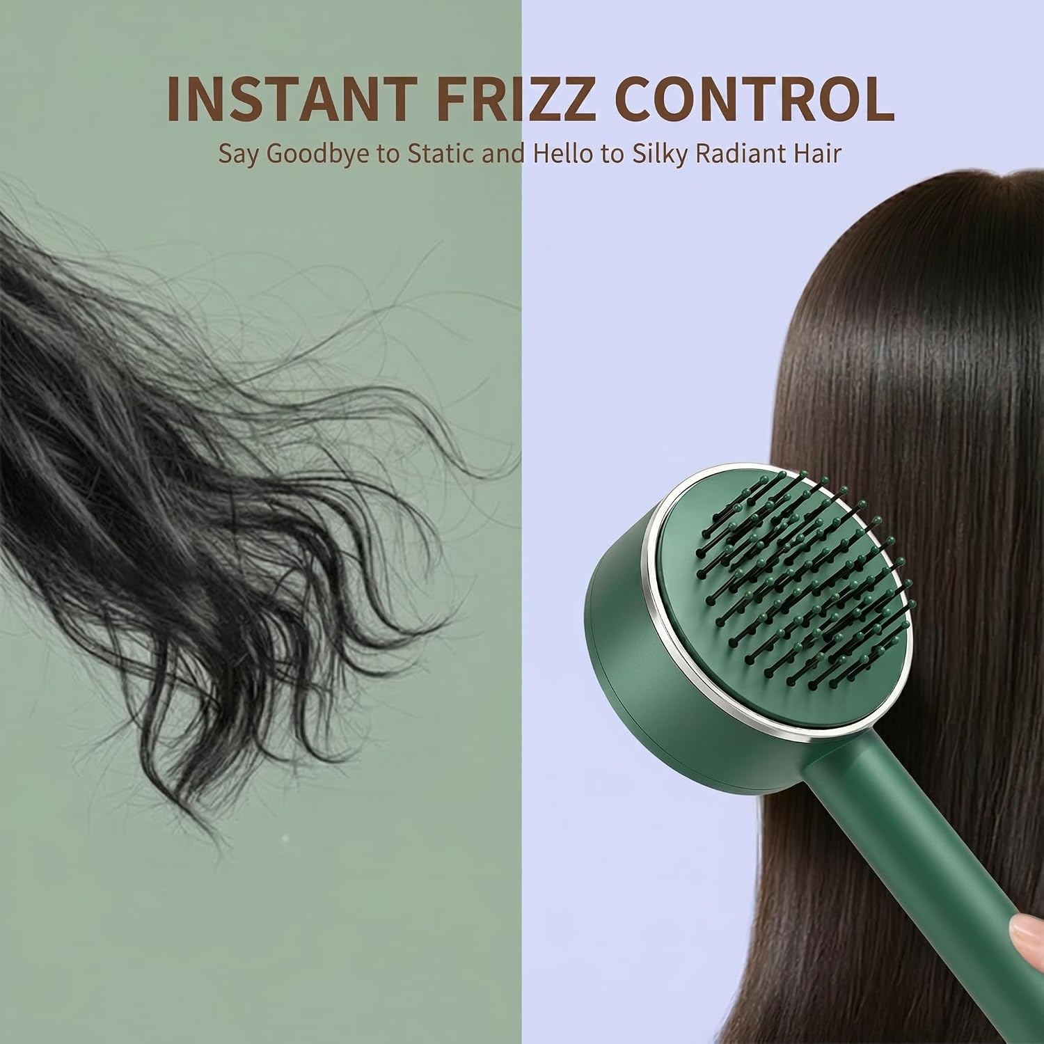 Self-Cleaning Anti-Static Massage Comb